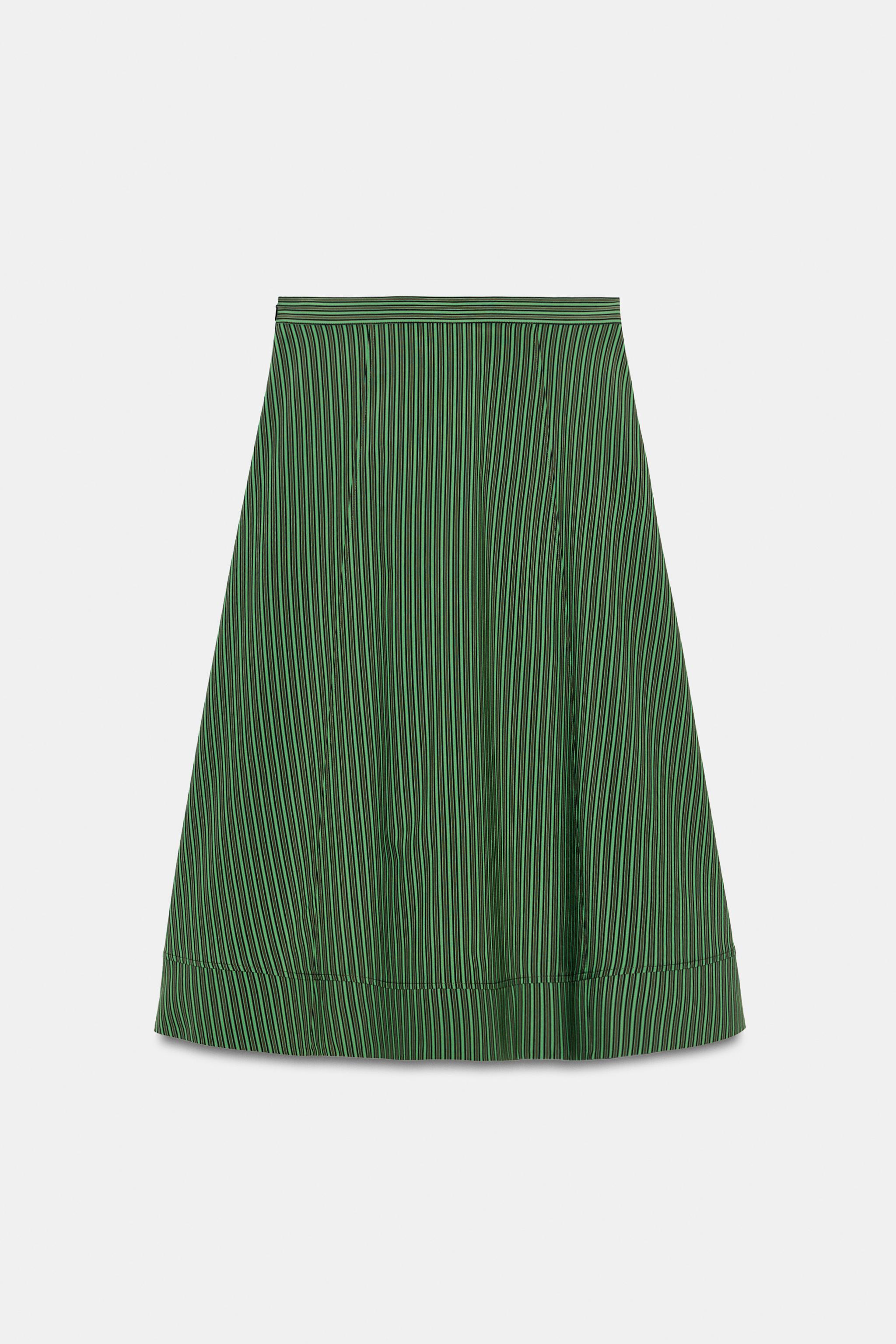 ZW COLLECTION STRIPED MIDI SKIRT